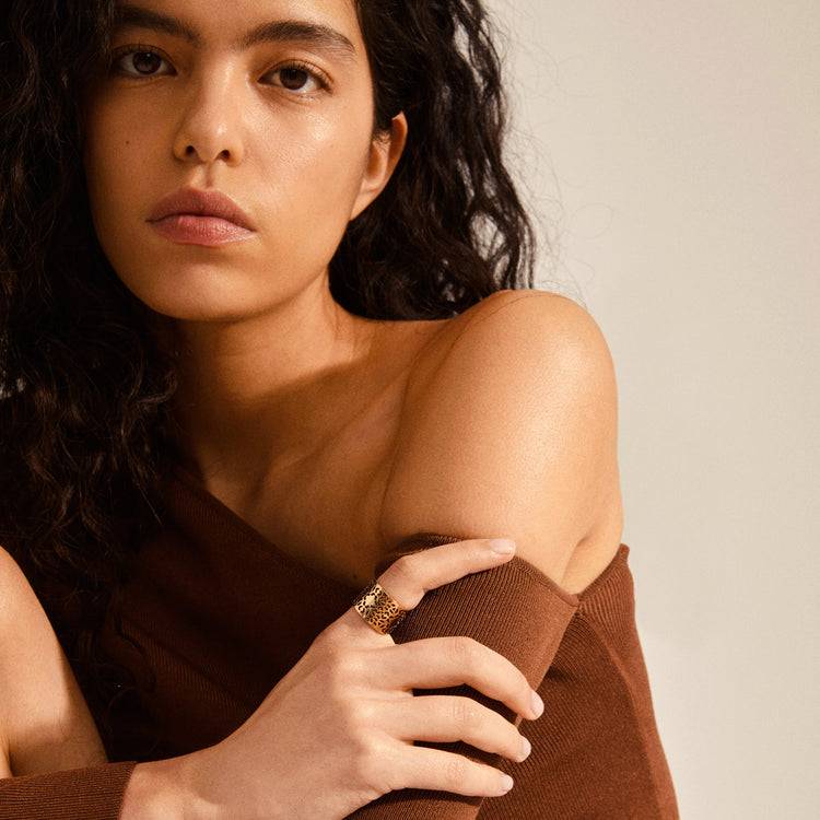 Pilgrim CAROL Breiter Ring Mit Roségold Plattiert