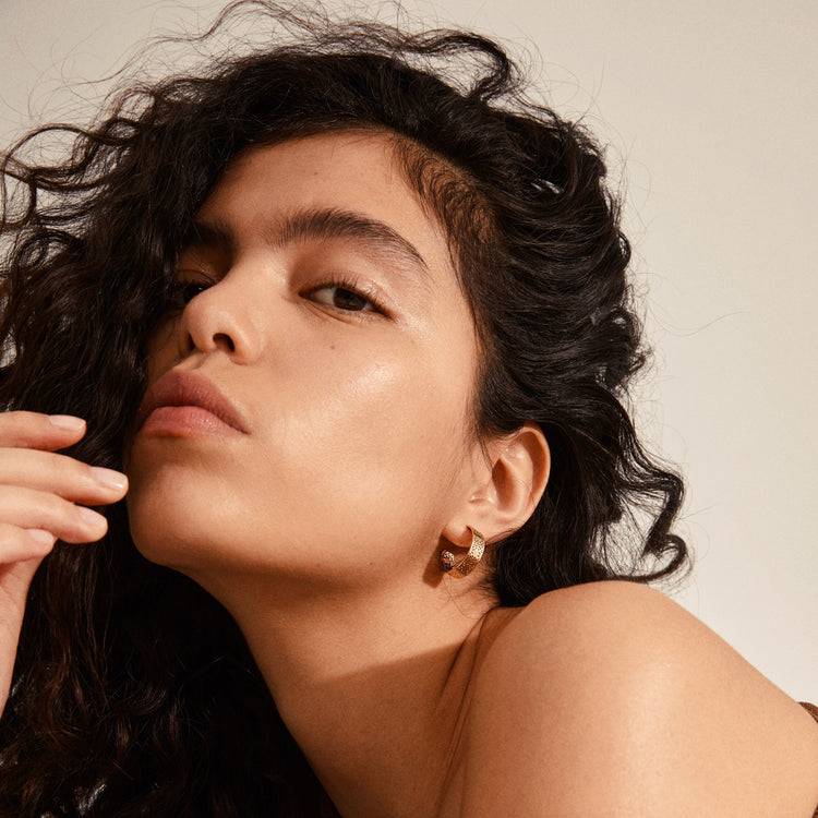 Pilgrim CAROL Medium Hoops Mit Roségold Plattiert