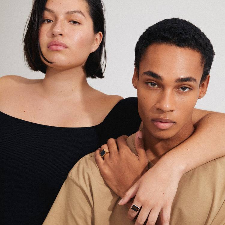 Pilgrim CASE Recycelter Siegelring Versilbert