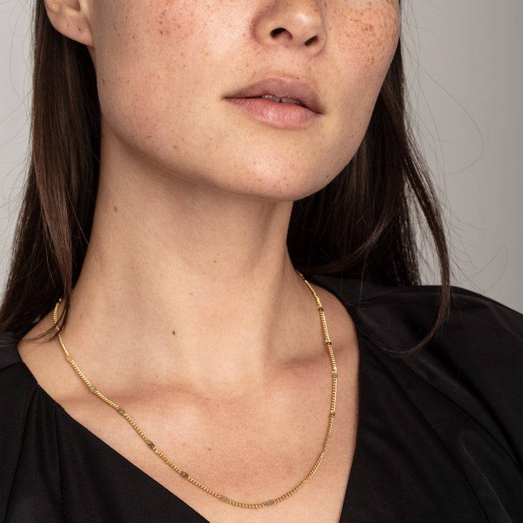 Pilgrim CAT Recycelte Halskette, Vergoldet