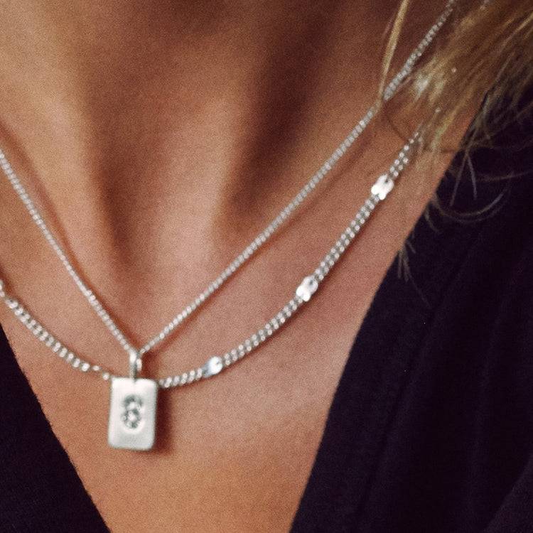 Pilgrim CAT Recycelte Halskette, Versilbert