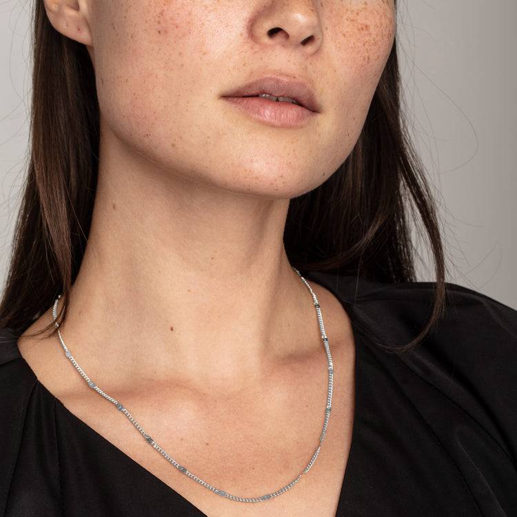 Pilgrim CAT Recycelte Halskette, Versilbert