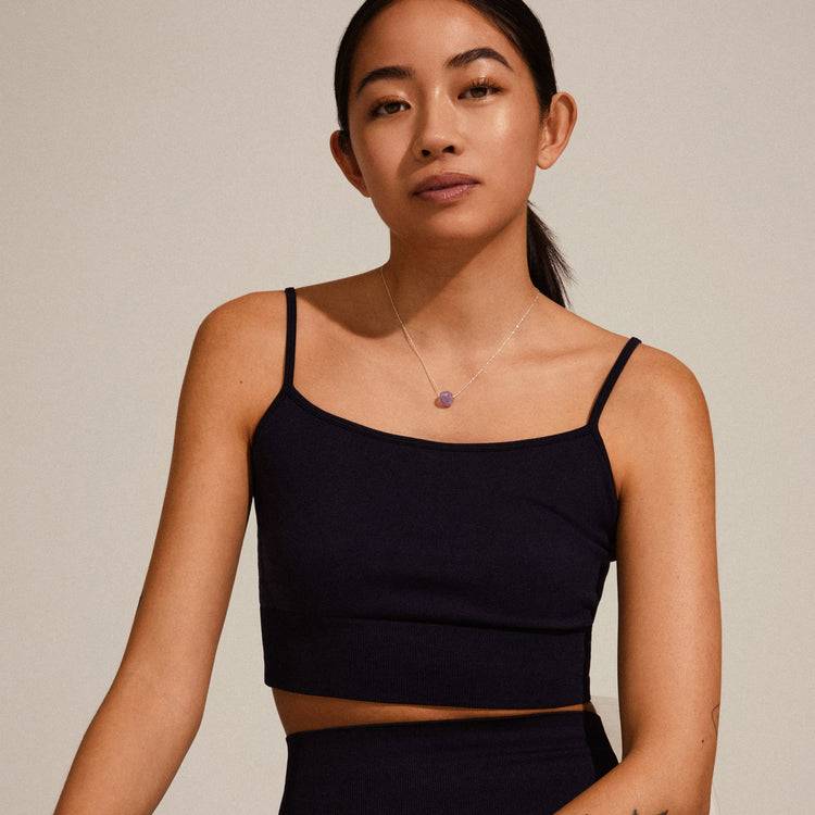 Pilgrim CHAKRA Amethyst Halskette Versilbert