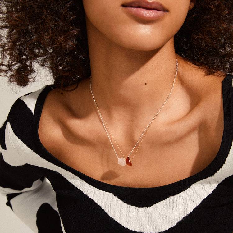 Pilgrim CHAKRA Karneol Halskette Vergoldet