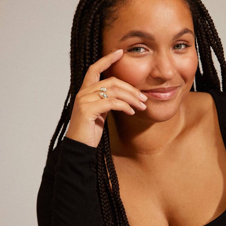 Pilgrim CHANTAL Recycelter Ring Versilbert