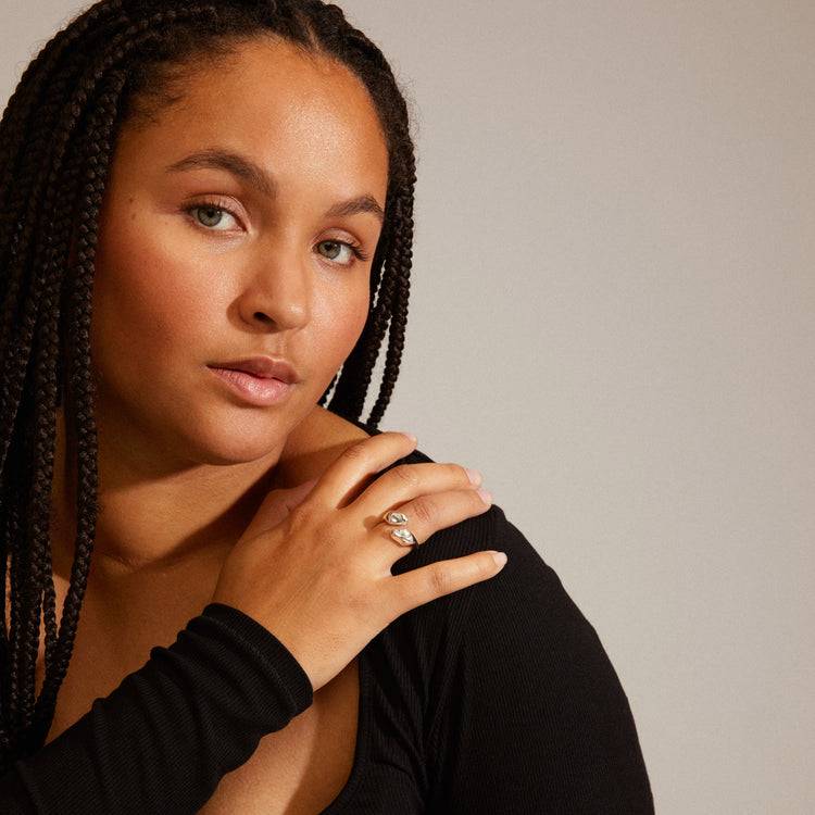 Pilgrim CHANTAL Recycelter Ring Versilbert