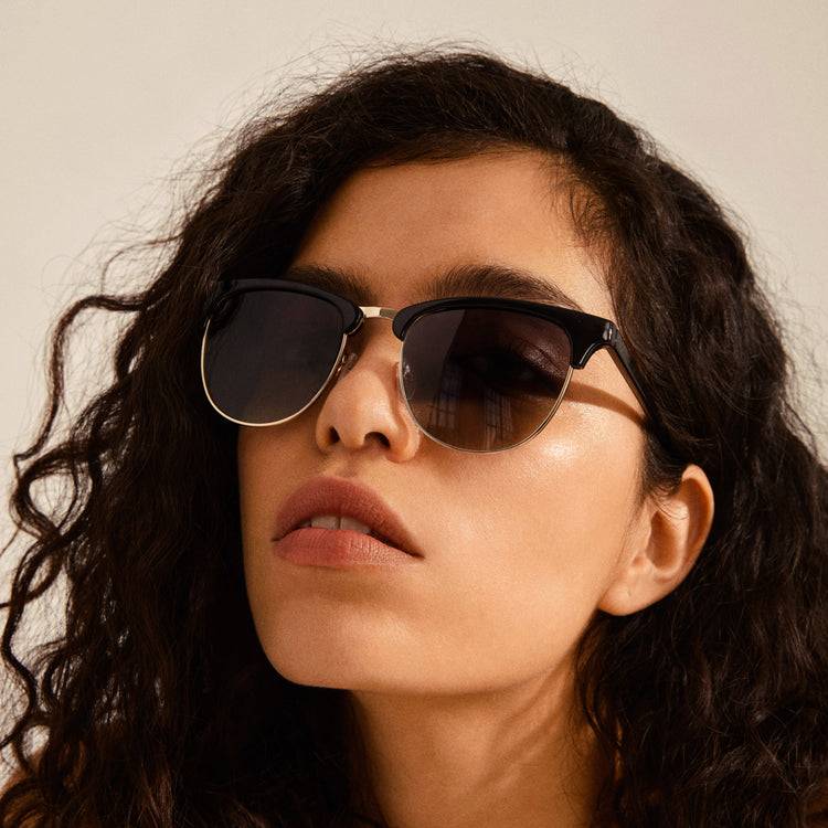 Pilgrim CHARLIE Sonnenbrille Schwarz/Gold