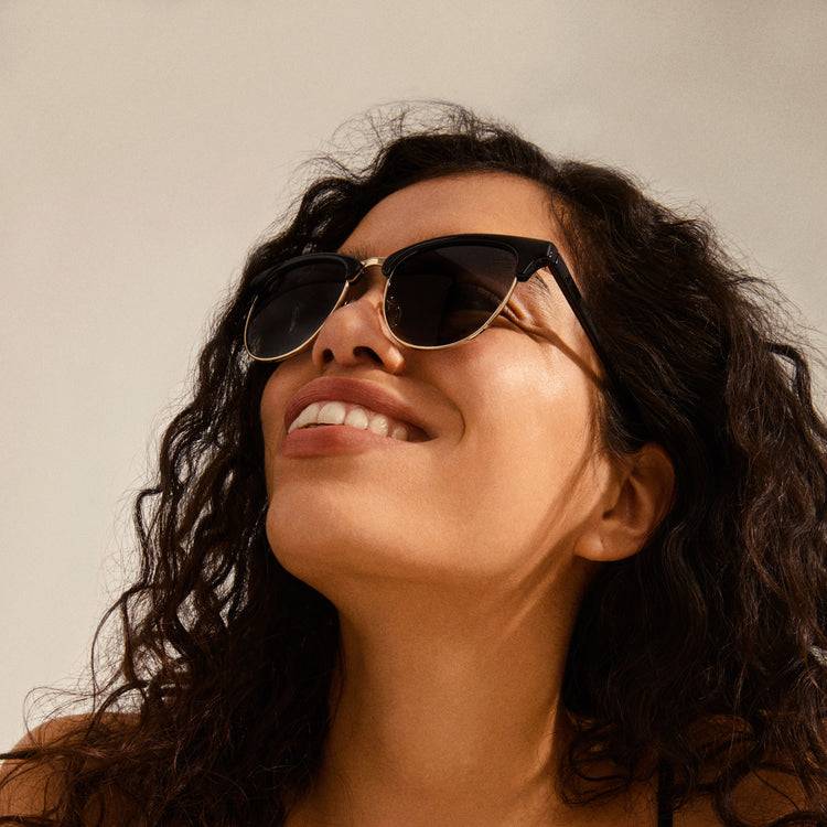 Pilgrim CHARLIE Sonnenbrille Schwarz/Gold