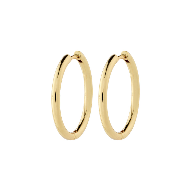 Pilgrim CHARM recycelte große Creolen vergoldet