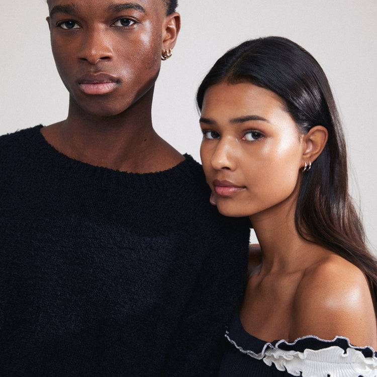 Pilgrim CHARM Recycelte Kleine Creolen Versilbert