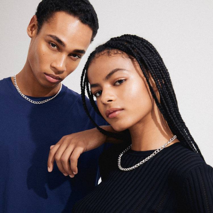 Pilgrim CHARM Recycelte Panzerhalskette Versilbert