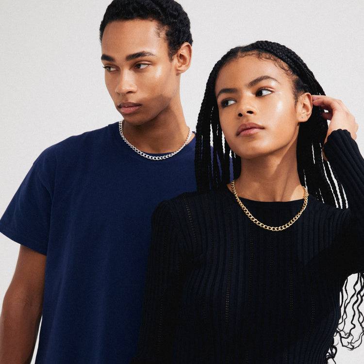 Pilgrim CHARM Recycelte Panzerhalskette Versilbert