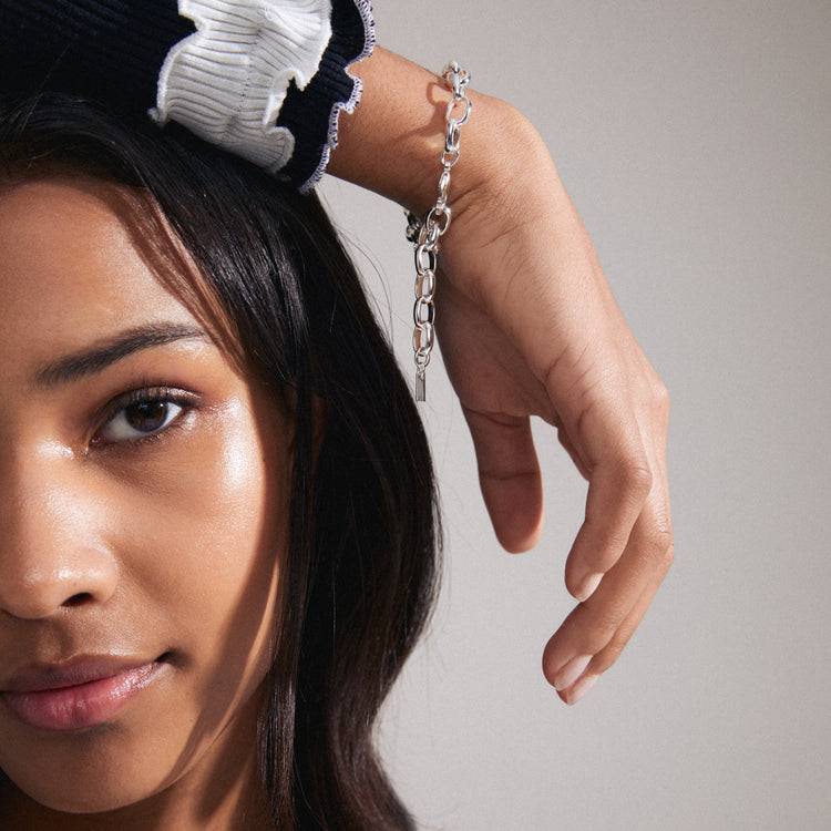 Pilgrim CHARM Recyceltes Armband Versilbert