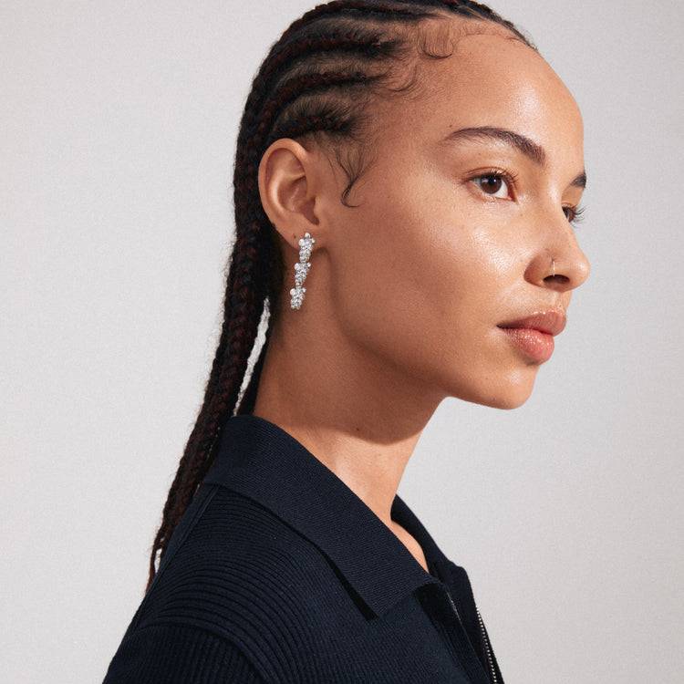 Pilgrim CHARMAINE Recycelte Ohrringe Versilbert