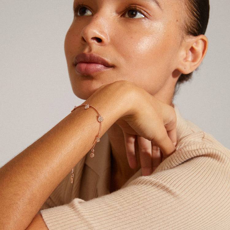 Pilgrim CHAYENNE Recyceltes Armband Rosévergoldet