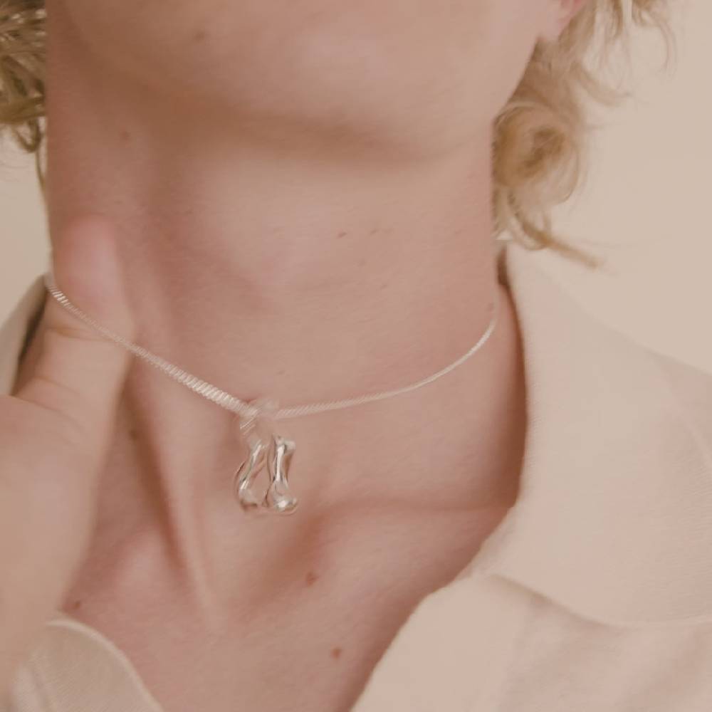 Pilgrim CLOUD Recycelte Halskette Versilbert