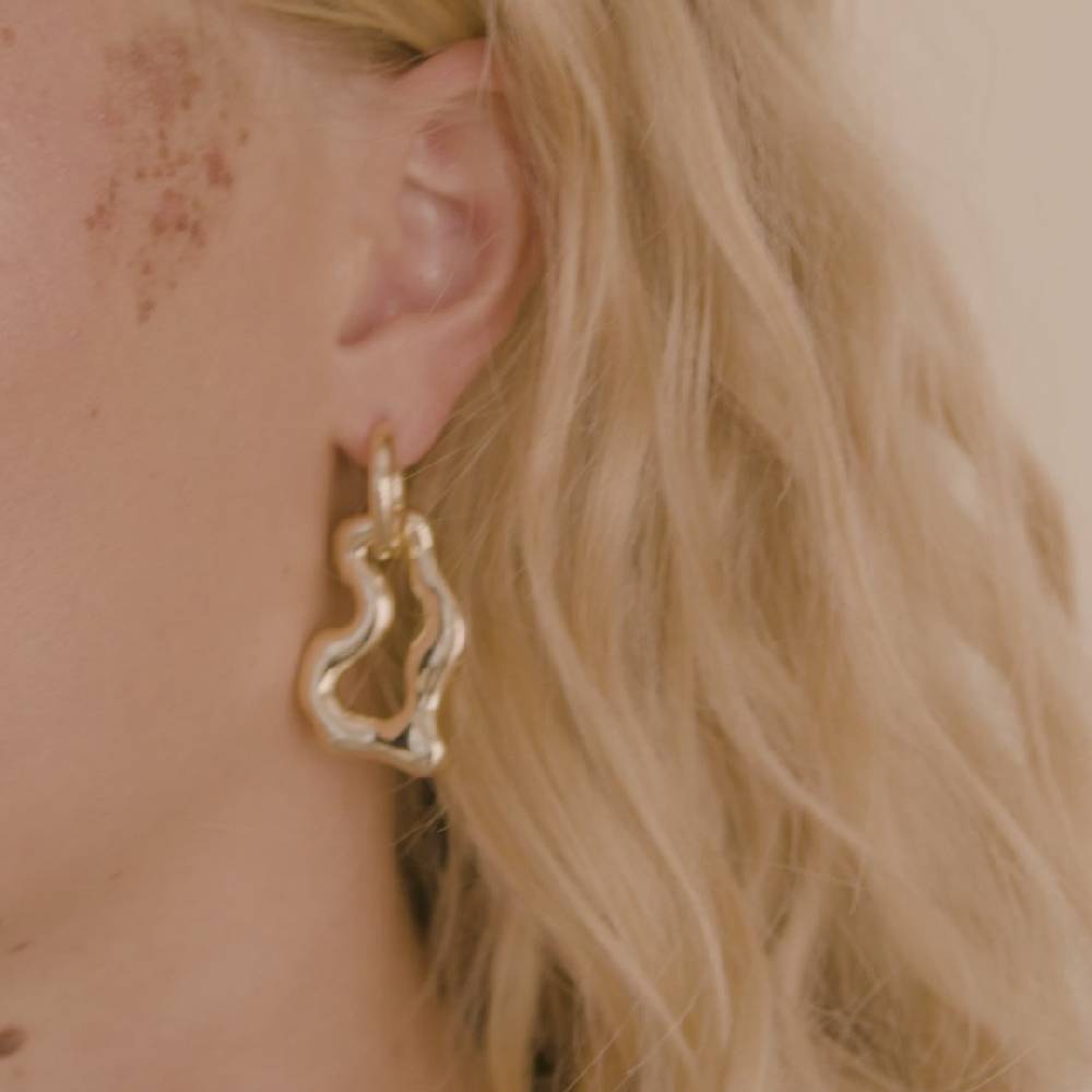 Pilgrim CLOUD Recycelte Ohrringe Vergoldet