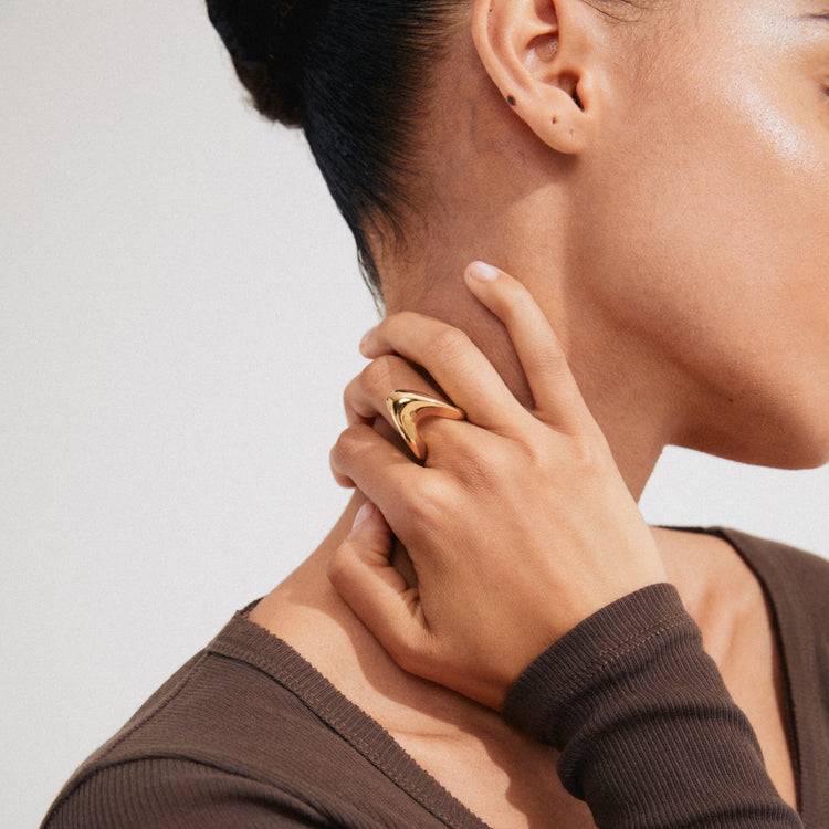 Pilgrim CLOUD Recycelter Ring Vergoldet