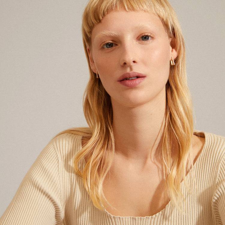 Pilgrim COBY Recycelte Kristall-Creolen Vergoldet