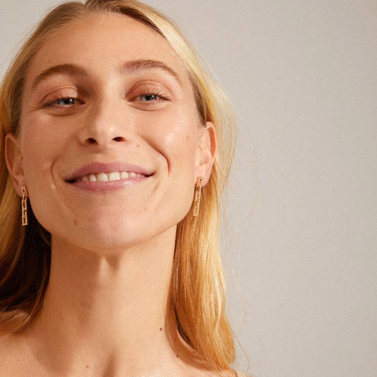 Pilgrim COBY Recycelte Kristall-Ohrringe Vergoldet