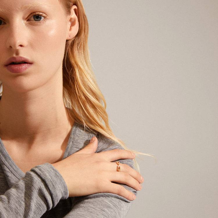 Pilgrim COBY Recycelter Kristallring Vergoldet