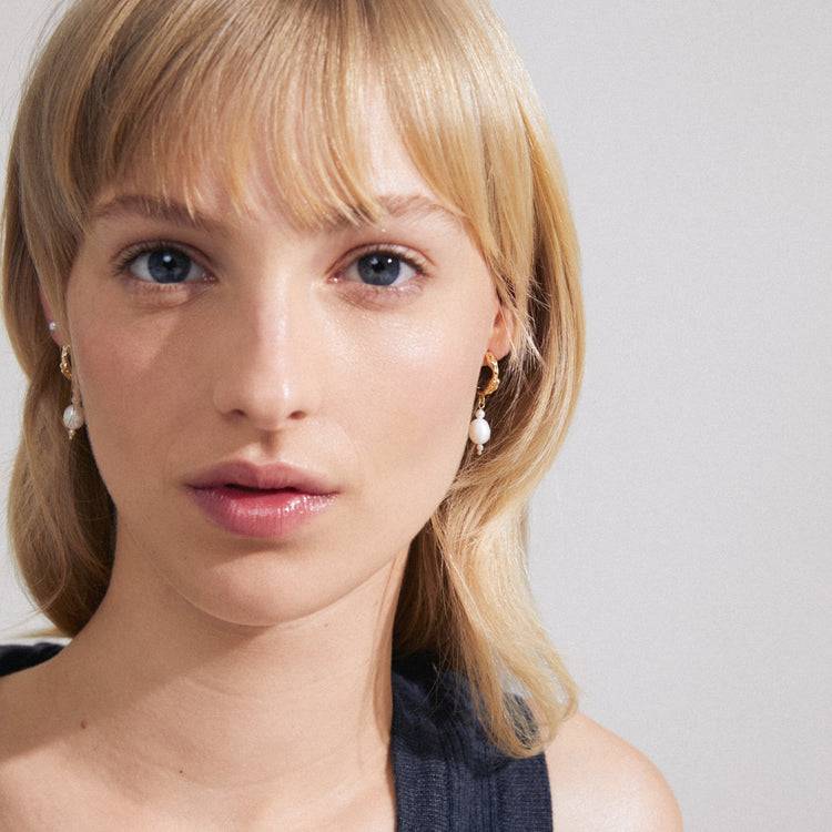 Pilgrim CONSTANCE Ohrringe 2-in-1-Set Vergoldet