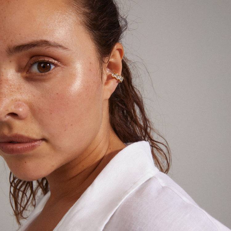 Pilgrim CREATE Recycelter Ohrclip, Vergoldet