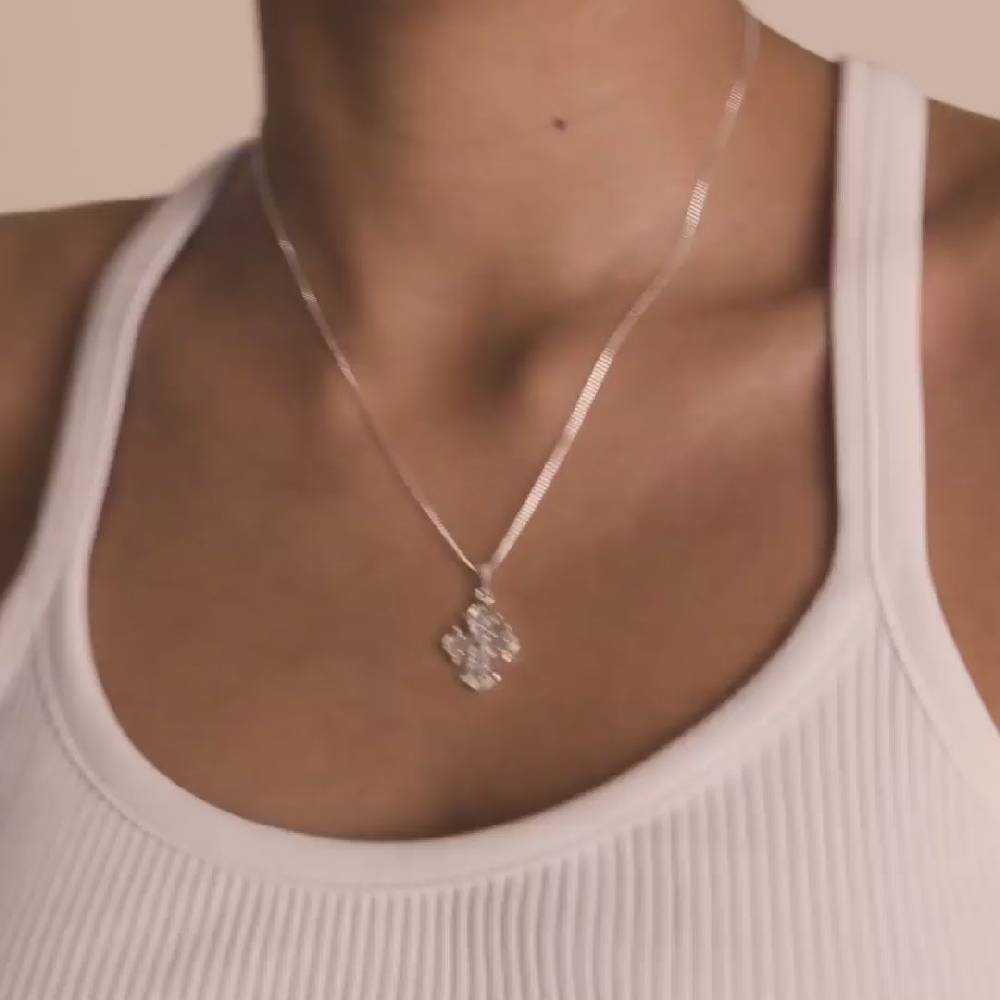 Pilgrim DAGMAR Recycelte Halskette, Versilbert