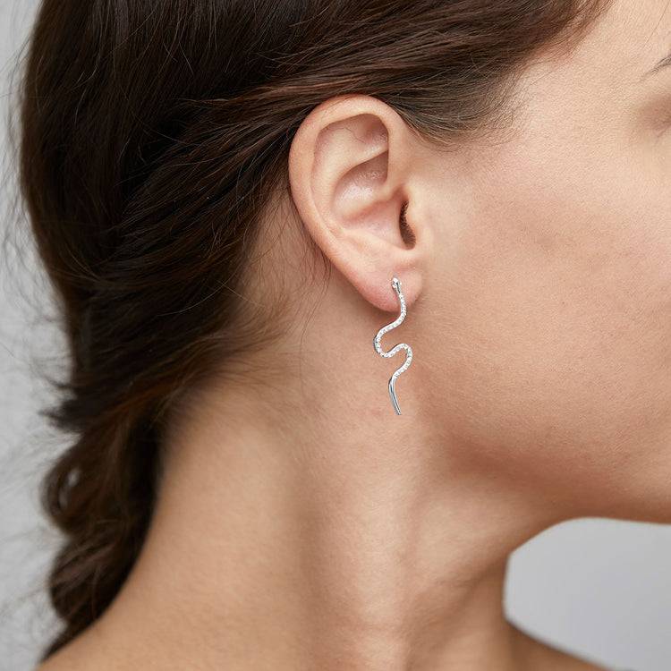 Pilgrim DAGNY Kristallohrringe, Versilbert