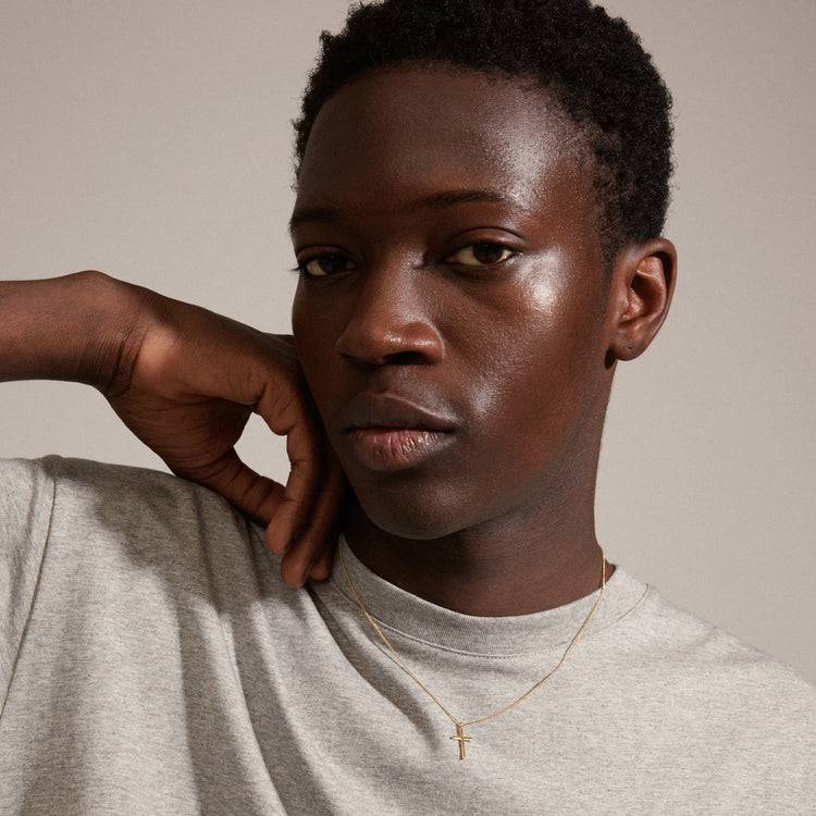 Pilgrim DAISY Recycelte Kreuz-Halskette Vergoldet