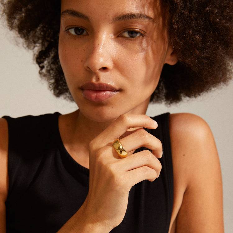 Pilgrim DAISY Recycelter Ring Vergoldet