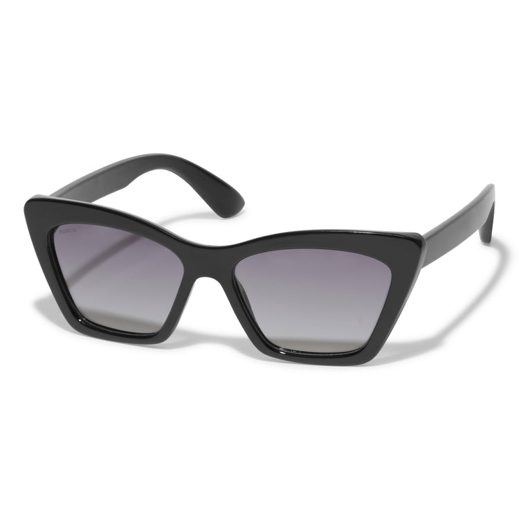 Pilgrim DAKOTA eckige Cat-Eye-Sonnenbrille schwarz