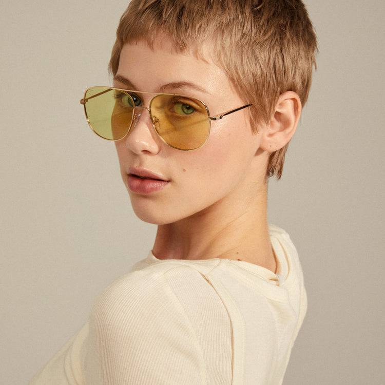 Pilgrim DALLAS Sonnenbrille Gelb/Gold