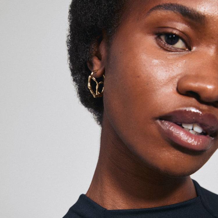 Pilgrim DIDO Recycelte Creolen Vergoldet