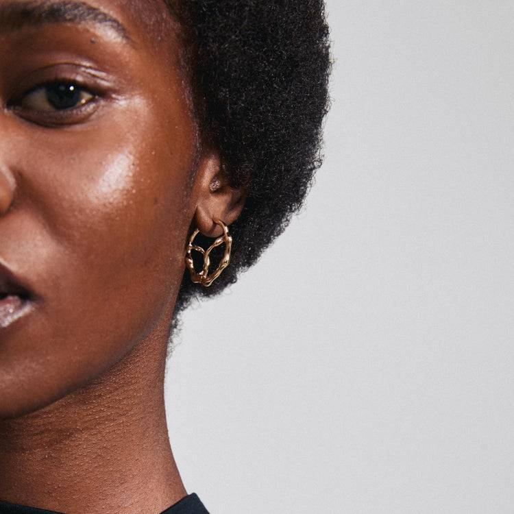 Pilgrim DIDO Recycelte Creolen Vergoldet