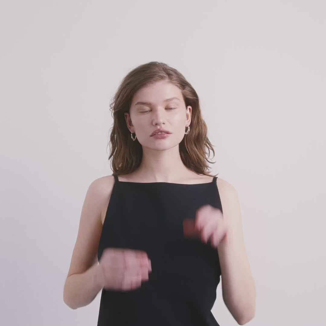 Pilgrim DIDO Recycelte Creolen Versilbert