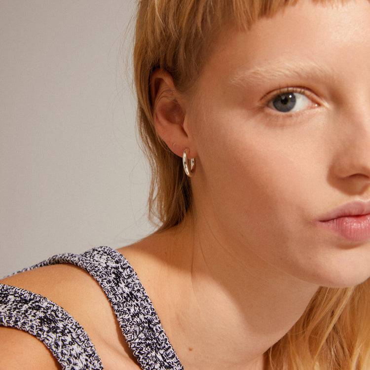 Pilgrim DOLAG Recycelte Ohrringe, Versilbert