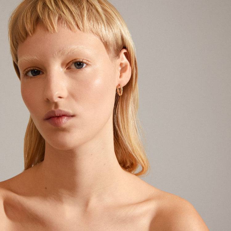 Pilgrim DOMINIQUE Recycelte Creolen Vergoldet