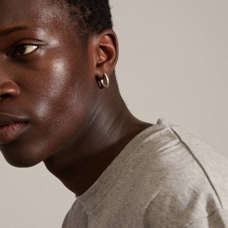 Pilgrim DOMINIQUE Recycelte Creolen Versilbert