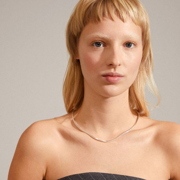 Pilgrim DOMINIQUE Recycelte Halskette Versilbert