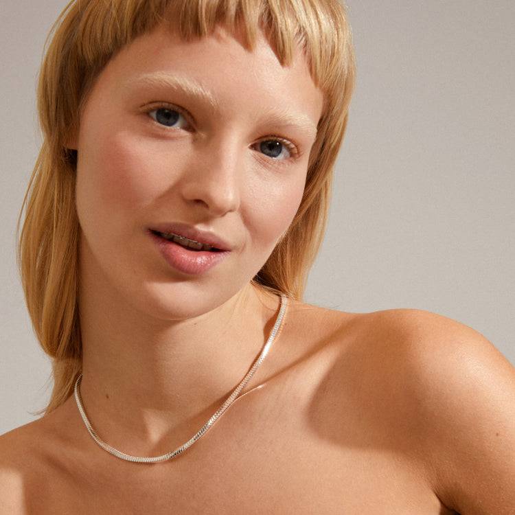 Pilgrim DOMINIQUE Recycelte Halskette Versilbert