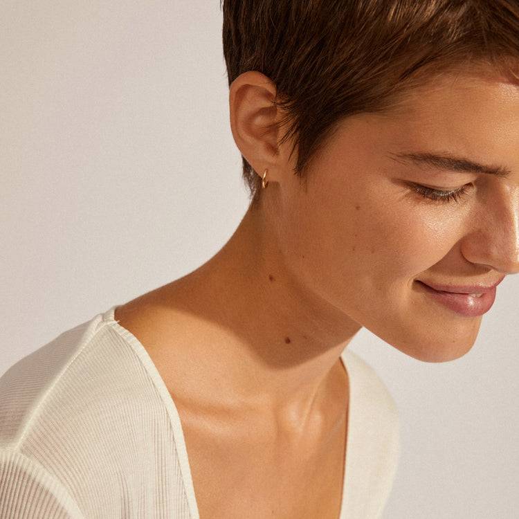 Pilgrim EANNA Recycelte, Kleine Creolen, Vergoldet