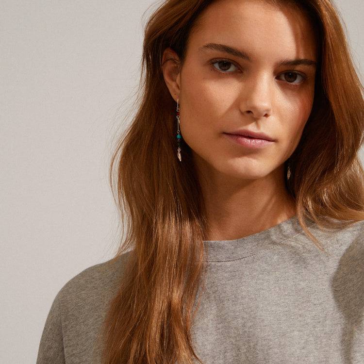 Pilgrim ECHO Kettenohrringe Versilbert