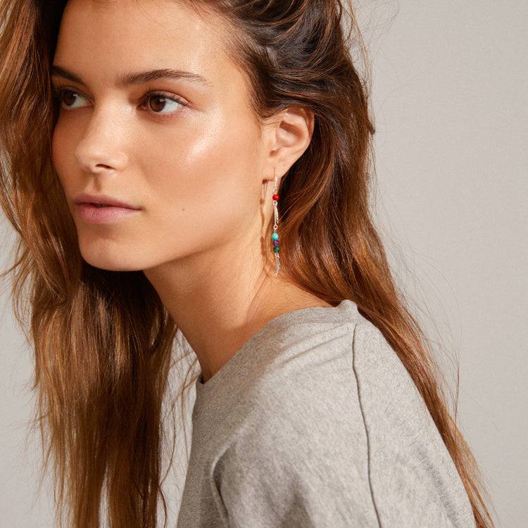 Pilgrim ECHO Kettenohrringe Versilbert