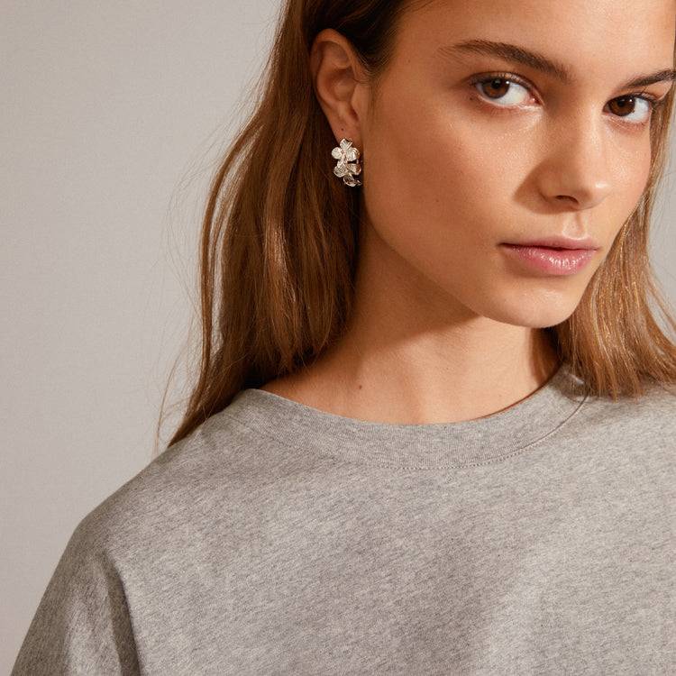 Pilgrim ECHO Recycelte Creolen Versilbert