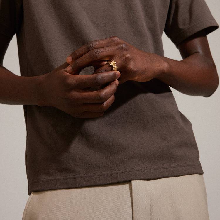 Pilgrim ECHO Recycelter Ring Vergoldet