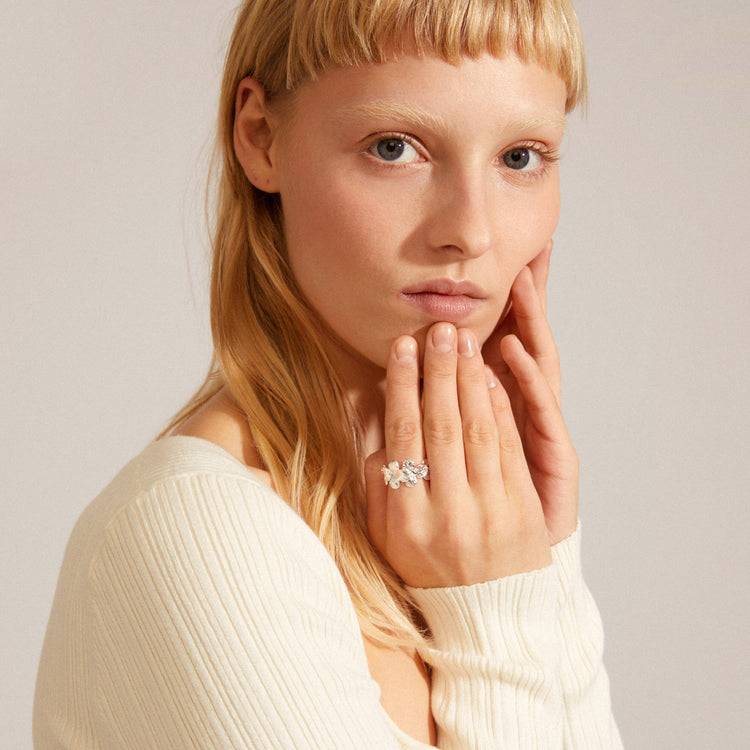 Pilgrim ECHO Recycelter Ring Versilbert