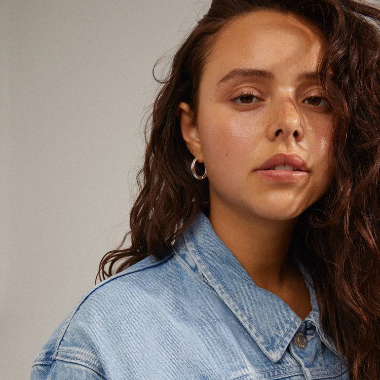 Pilgrim EDEA Recycelte Creolen, Versilbert