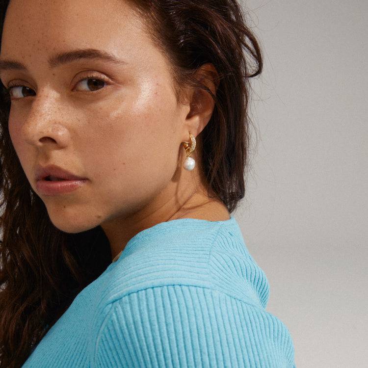 Pilgrim EDELE Perlen-Ohrringe, Vergoldet