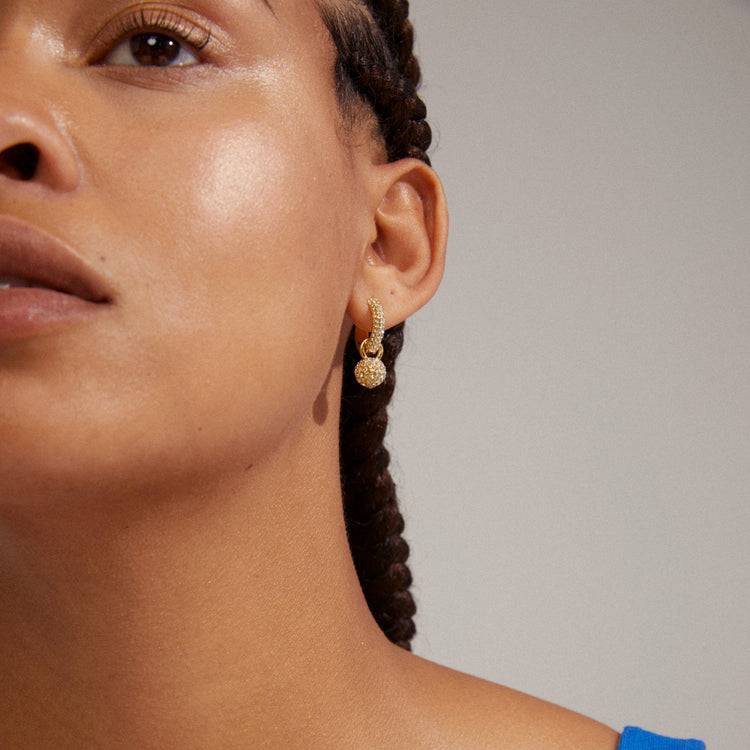 Pilgrim EDTLI Kristall-Creolen, Vergoldet